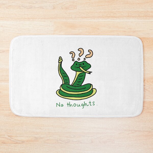Item preview, No Thoughts – Cute Empty Head Snake Illustration designed and sold by Baby-Care.