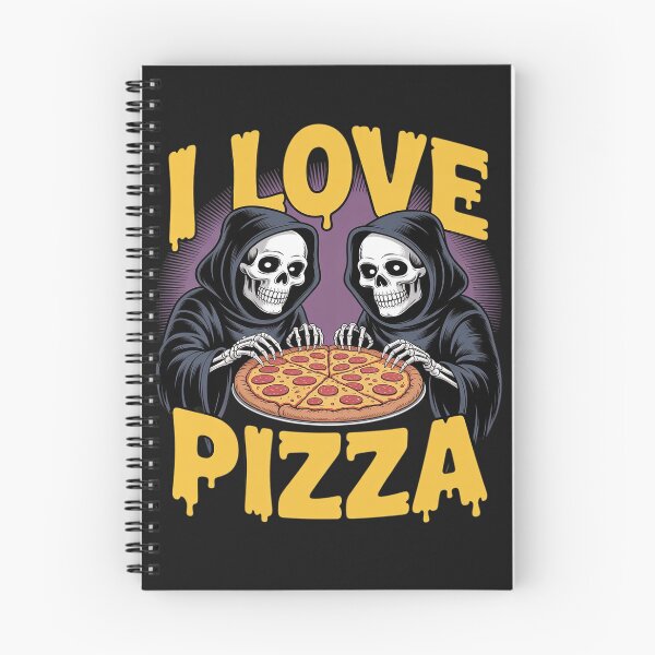 Item preview, I Love Pizza Funny Food Pizza Lover Meme Skeleton Bootleg designed and sold by Rackaam.