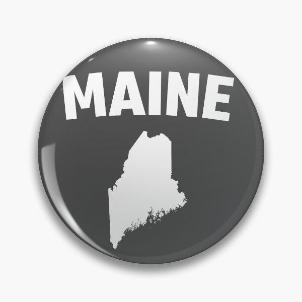 Item preview, Maine State Silhouette - Classic White Minimalist Map designed and sold by mashmosh.