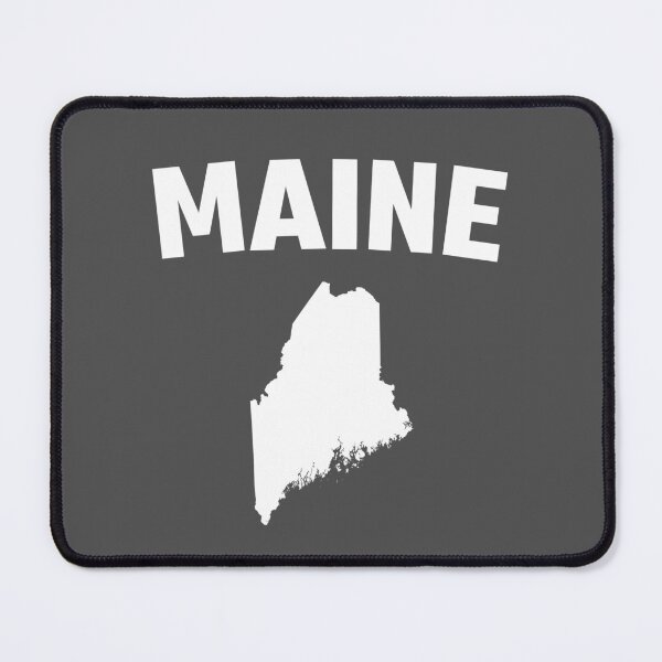 Item preview, Maine State Silhouette - Classic White Minimalist Map designed and sold by mashmosh.