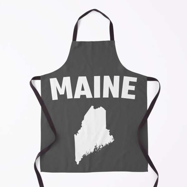 Item preview, Maine State Silhouette - Classic White Minimalist Map designed and sold by mashmosh.