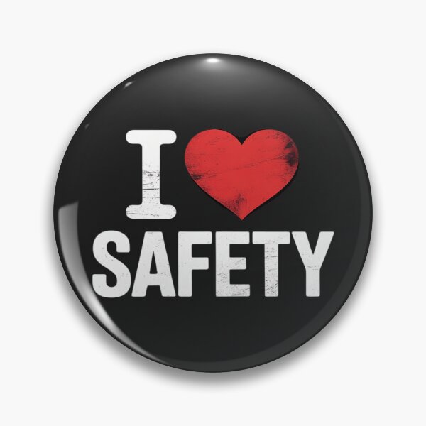 Item preview, I Love Safety Heart Firefighter Cop Police Policeman EMT designed and sold by Rackaam.