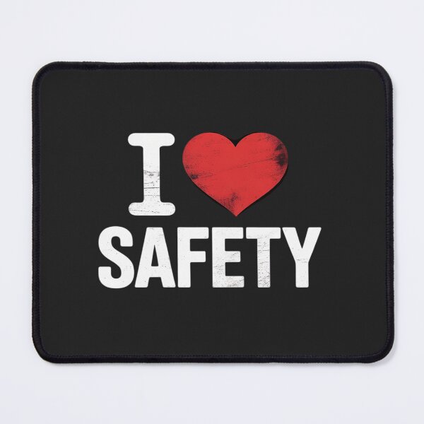 Item preview, I Love Safety Heart Firefighter Cop Police Policeman EMT designed and sold by Rackaam.