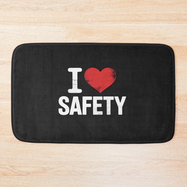 Item preview, I Love Safety Heart Firefighter Cop Police Policeman EMT designed and sold by Rackaam.