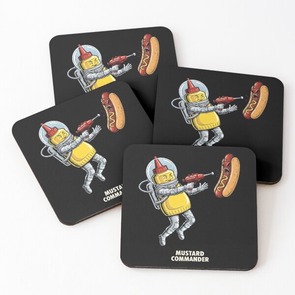 Item preview, Mustard Commander Space Astronaut – Retro Sci-Fi Food Pun NASA Humor Gift Design designed and sold by Luminari Creations.