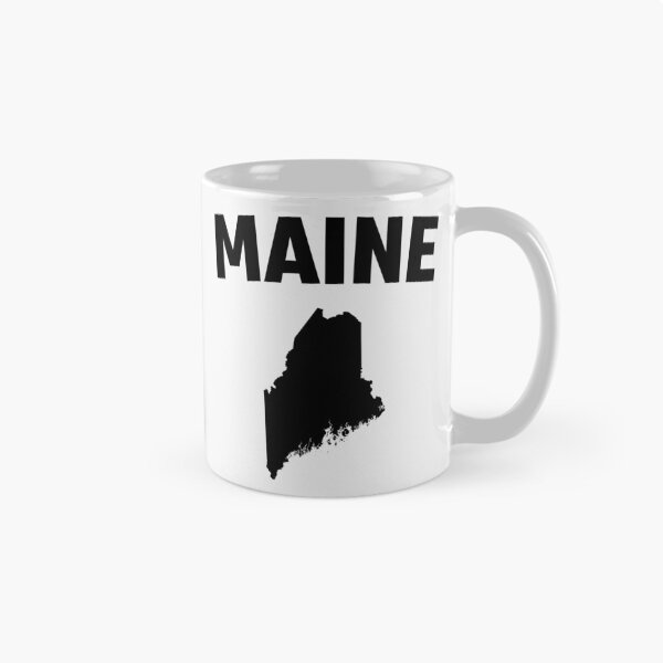 Item preview, Maine State Pride - Minimalist Silhouette Bold Text designed and sold by mashmosh.