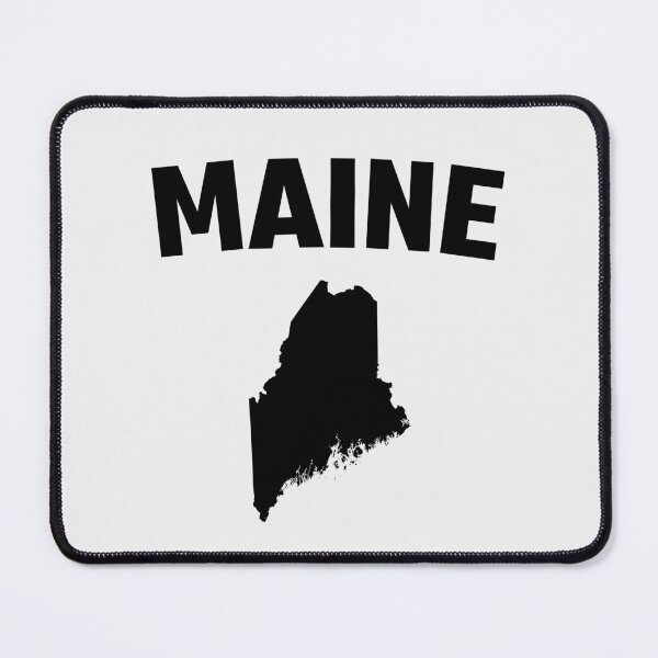 Item preview, Maine State Pride - Minimalist Silhouette Bold Text designed and sold by mashmosh.