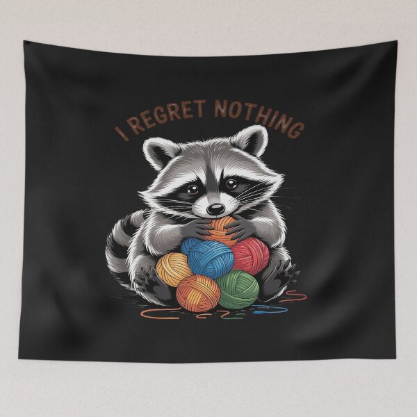 Item preview, I Regret Nothing Funny Raccoon Lovers Yarn Lover Women designed and sold by Rackaam.