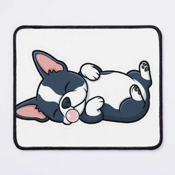 Item preview, Funny Splooting Frenchton Sticker - Lazy Frenchie Boston Terrier Mix designed and sold by ARTReMi.