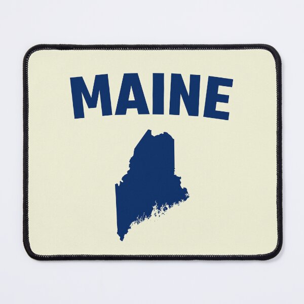Item preview, Maine State Pride - Classic Navy Blue Map & Typography designed and sold by mashmosh.