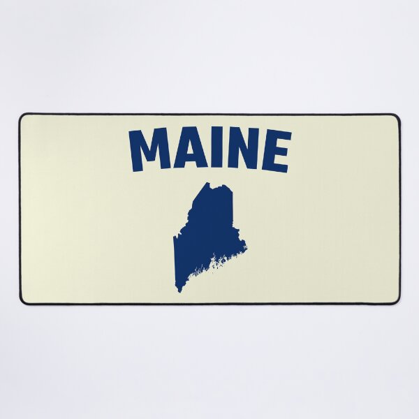 Item preview, Maine State Pride - Classic Navy Blue Map & Typography designed and sold by mashmosh.