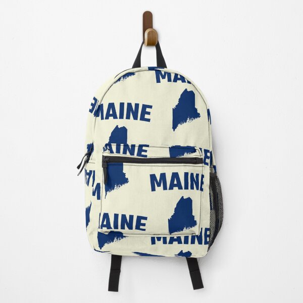 Item preview, Maine State Pride - Classic Navy Blue Map & Typography designed and sold by mashmosh.