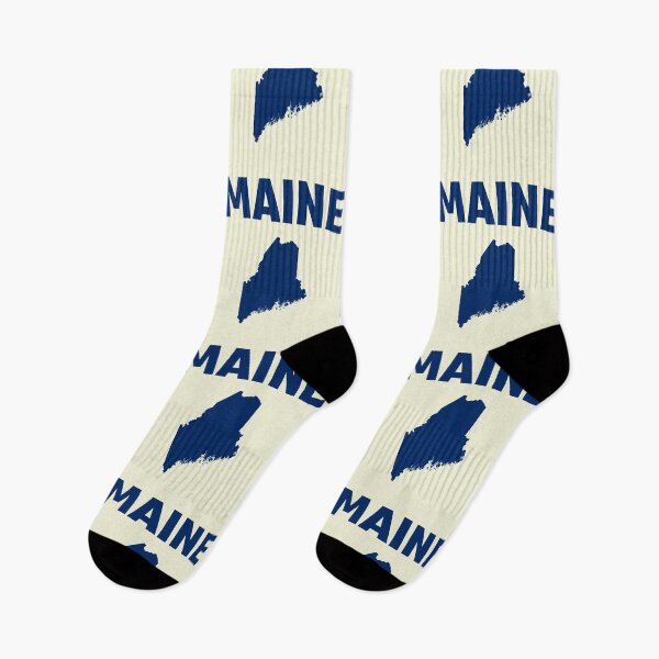 Item preview, Maine State Pride - Classic Navy Blue Map & Typography designed and sold by mashmosh.