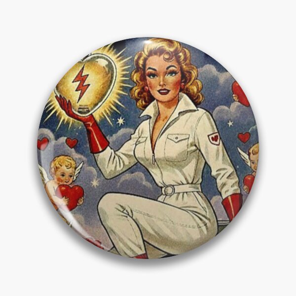 Item preview, You Light Up My Heart: Retro Atomic Starlet Valentine designed and sold by Art's Diner.