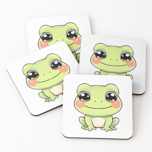 Item preview, ? Cute Kawaii Frog Illustration PNG – Adorable Chibi Frog Cartoon for Stickers, Shirts & Gifts designed and sold by CozyPops.