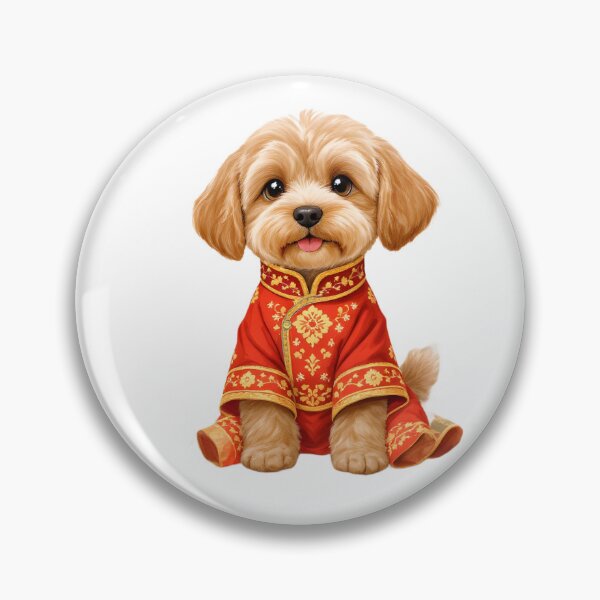 Item preview, Lunar New Year Schnoodle designed and sold by Kedspicedesign.