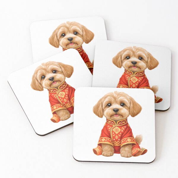 Item preview, Lunar New Year Schnoodle designed and sold by Kedspicedesign.