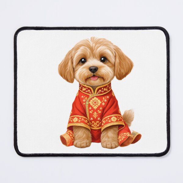 Item preview, Lunar New Year Schnoodle designed and sold by Kedspicedesign.