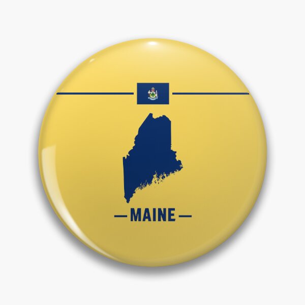 Item preview, Maine State Pride - Classic Silhouette & Flag Heritage designed and sold by mashmosh.
