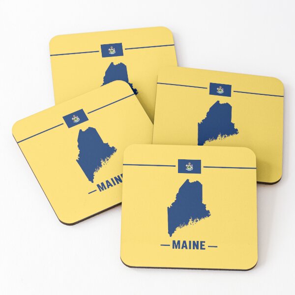 Item preview, Maine State Pride - Classic Silhouette & Flag Heritage designed and sold by mashmosh.