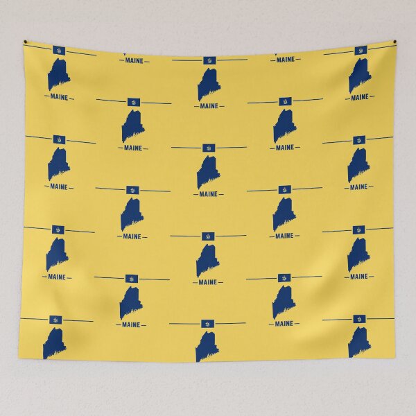 Item preview, Maine State Pride - Classic Silhouette & Flag Heritage designed and sold by mashmosh.