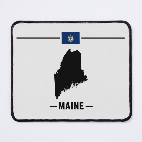 Item preview, Maine Pride, State Silhouette & Official Flag Graphic designed and sold by mashmosh.