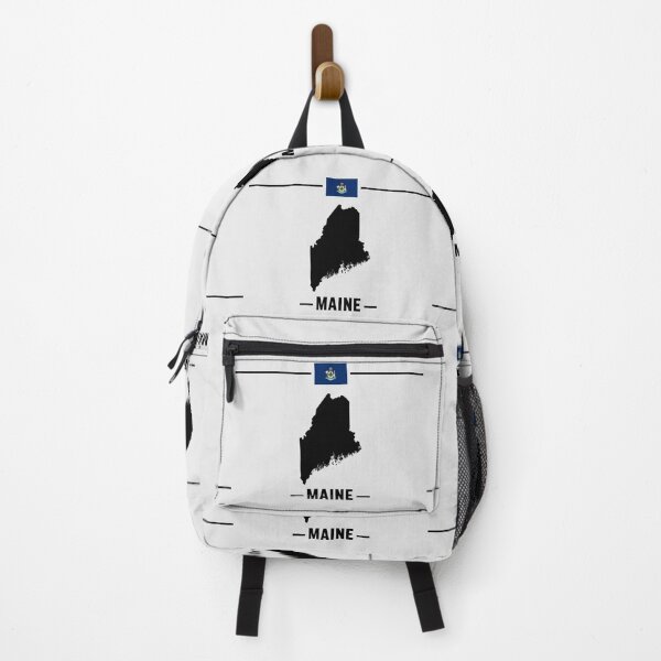 Item preview, Maine Pride, State Silhouette & Official Flag Graphic designed and sold by mashmosh.