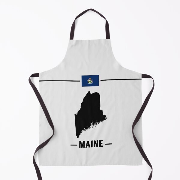 Item preview, Maine Pride, State Silhouette & Official Flag Graphic designed and sold by mashmosh.
