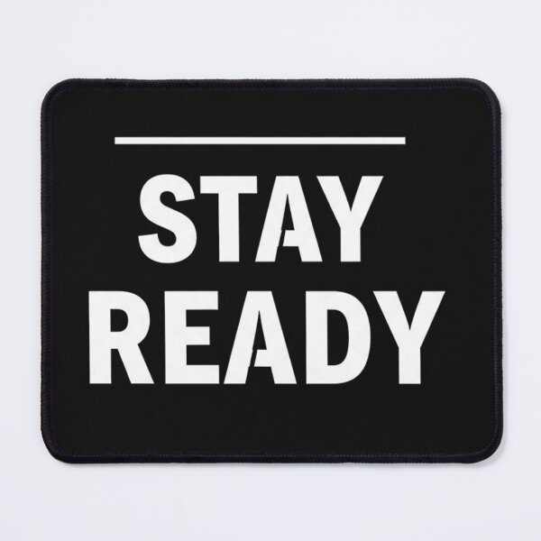 Item preview, STAY READY Minimalist Vector Design | Modern Motivation Quote designed and sold by INNER WINNER YOU.