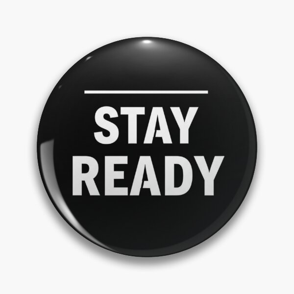 Item preview, STAY READY Minimalist Vector Design | Modern Motivation Quote designed and sold by INNER WINNER YOU.