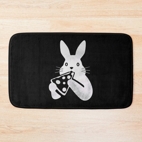 Item preview, Cute Rabbit Eating Pizza Slice Cartoon designed and sold by k3rstman1.