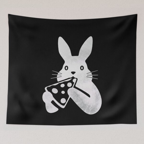 Item preview, Cute Rabbit Eating Pizza Slice Cartoon designed and sold by k3rstman1.