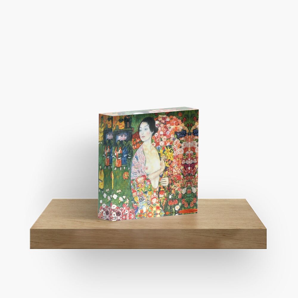 HD. The dancer, by Gustav Klimt . HIGH DEFINITION Acrylic Block