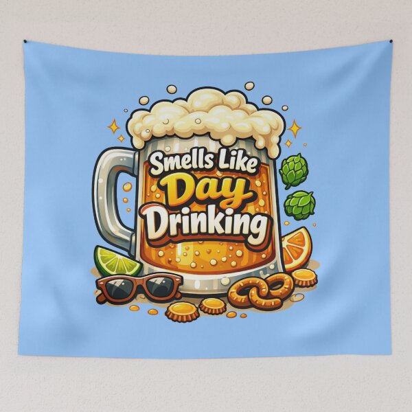 Item preview, Smells Like Day Drinking T-Shirt Funny Graphic Shirt designed and sold by 9morethan9®.
