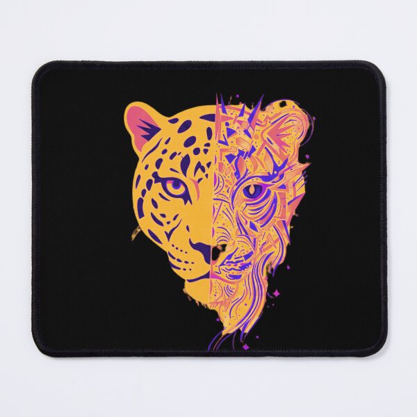 Item preview, Abstract Panther Identity Art – Symbolic Cosmic Observer Portrait designed and sold by AdicretorDesign.