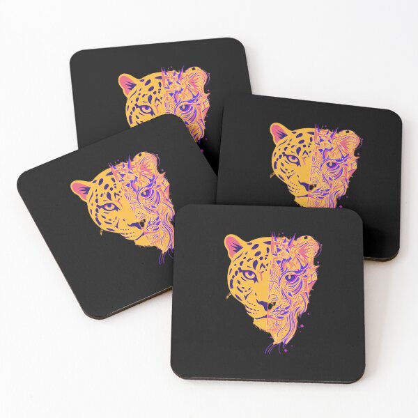 Item preview, Abstract Panther Identity Art – Symbolic Cosmic Observer Portrait designed and sold by AdicretorDesign.