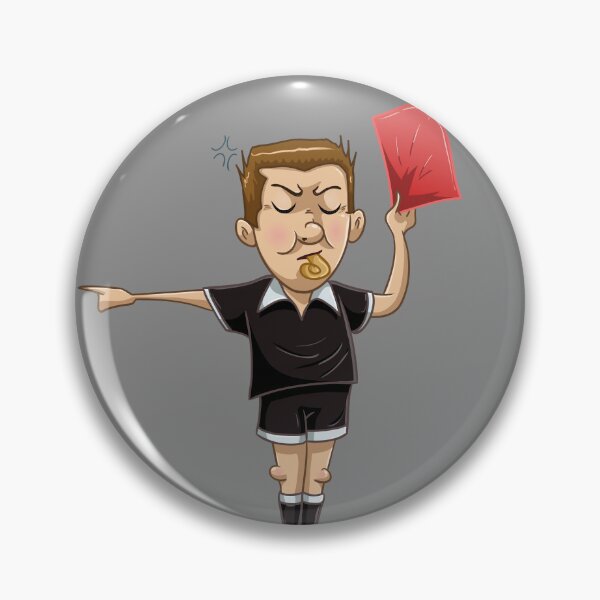 Item preview, Soccer Referee Holds Red Card designed and sold by Liron Peer's Magical Store.