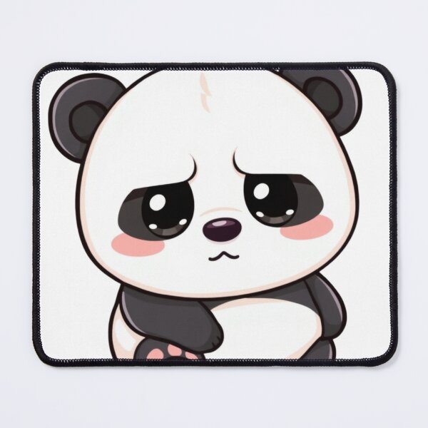 Item preview, ? Cute Kawaii Sad Panda Illustration PNG – Adorable Chibi Panda Cartoon for Stickers, Shirts & Gifts designed and sold by CozyPops.