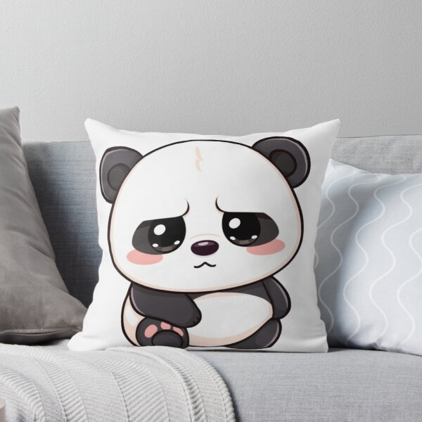 Item preview, ? Cute Kawaii Sad Panda Illustration PNG – Adorable Chibi Panda Cartoon for Stickers, Shirts & Gifts designed and sold by CozyPops.