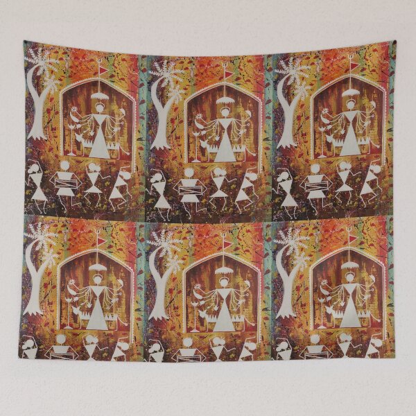 Item preview, Warli Devi Mahotsav – Tribal Celebration of the Divine designed and sold by MyArtYourProducts.