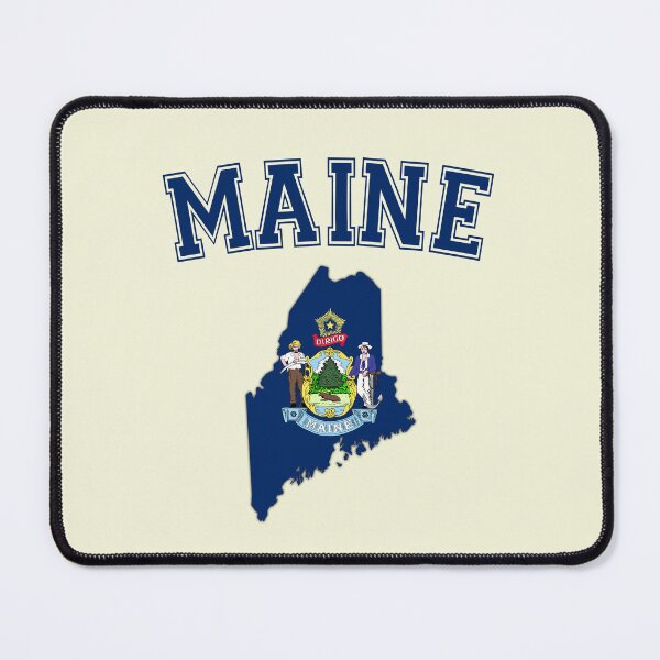 Item preview, Maine State Flag & Map - Classic Collegiate Varsity Style designed and sold by mashmosh.