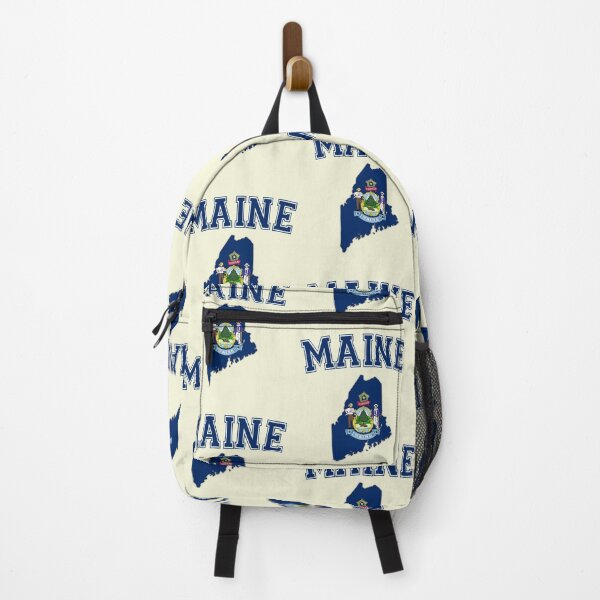 Item preview, Maine State Flag & Map - Classic Collegiate Varsity Style designed and sold by mashmosh.