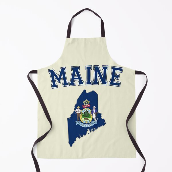 Item preview, Maine State Flag & Map - Classic Collegiate Varsity Style designed and sold by mashmosh.
