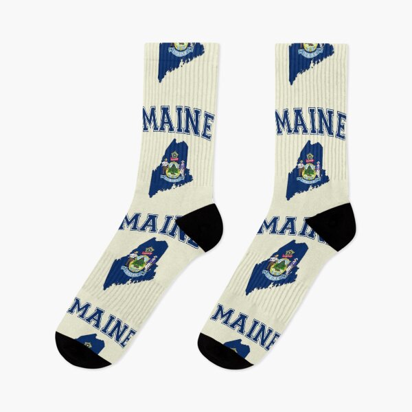 Item preview, Maine State Flag & Map - Classic Collegiate Varsity Style designed and sold by mashmosh.