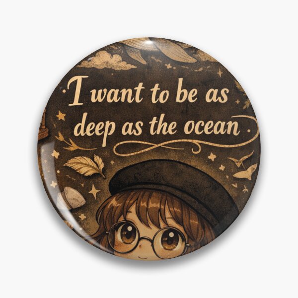 Item preview, Deep as the Ocean - Kawaii Dark Academia Design designed and sold by Mauswohn.