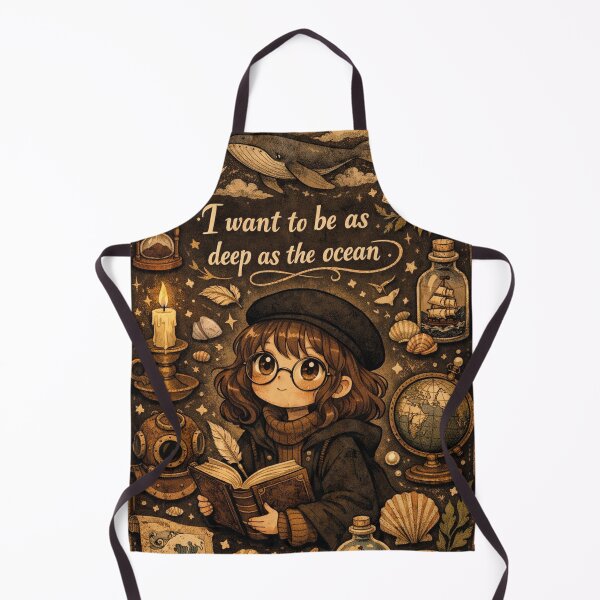 Item preview, Deep as the Ocean - Kawaii Dark Academia Design designed and sold by Mauswohn.