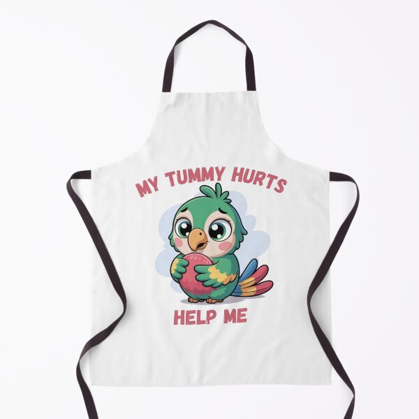 Item preview, "My tummy hurts help me" parrot designed and sold by Chris-graphics-art.
