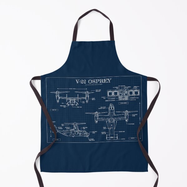 Item preview, V-22 Osprey: Tilt-Rotor Military Aircraft (Navy Blueprint- Horizontal) designed and sold by BGALAXY.