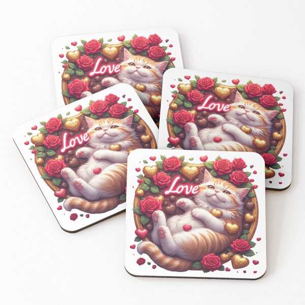 Item preview,  Fluffy Ginger Cat in Box of Chocolates designed and sold by newvisionart191.