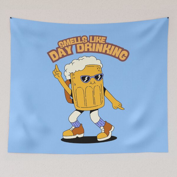 Item preview, Smells Like Day Drinking T-Shirt Funny Graphic Shirt designed and sold by 9morethan9®.